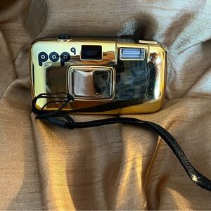 Pop Gold Camera with Black Accents